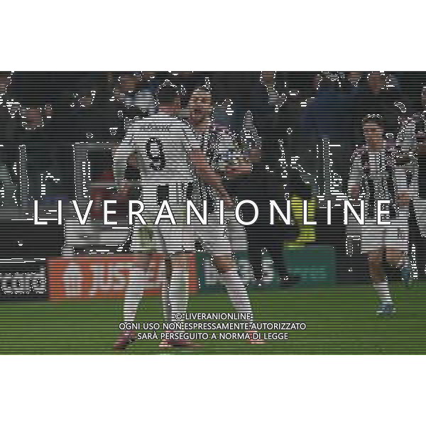 TVPG Juventus FC vs SCP Sporting Lisbona nella foto Dusan Vlahovic (Fc Juventus) e Federico Gatti (Fc Juventus) Esultanza dopo la rete 04-11-2025 Allianz Stadium, Torino (ITA) - Quarta Giornata Champions League 2025/26 ©TVPG Pasquale Golia - AGENZIA ALDO LIVERANI SAS