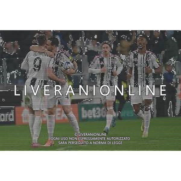TVPG Juventus FC vs SCP Sporting Lisbona nella foto Dusan Vlahovic (Fc Juventus) e Federico Gatti (Fc Juventus) Esultanza dopo la rete 04-11-2025 Allianz Stadium, Torino (ITA) - Quarta Giornata Champions League 2025/26 ©TVPG Pasquale Golia - AGENZIA ALDO LIVERANI SAS