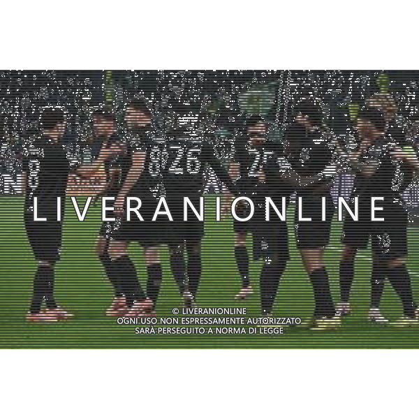 TVPG Juventus FC vs SCP Sporting Lisbona nella foto Sporting Lisbona Esultanza dopo la rete 04-11-2025 Allianz Stadium, Torino (ITA) - Quarta Giornata Champions League 2025/26 ©TVPG Pasquale Golia - AGENZIA ALDO LIVERANI SAS