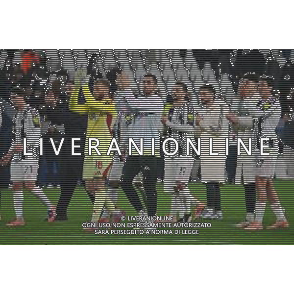 TVPG Juventus FC vs SCP Sporting Lisbona nella foto Juventus sotto la curva dopo il match 04-11-2025 Allianz Stadium, Torino (ITA) - Quarta Giornata Champions League 2025/26 ©TVPG Pasquale Golia - AGENZIA ALDO LIVERANI SAS