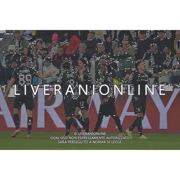 Torino 04.11.2025 Allianz Stadium © Manuela Viganti/Agenzia Aldo Liverani Juventus vs Sporting Lisbona 4a giornata Uefa Champions League 2025/2026 Nella foto: esultanza sporting lisbona dopo il gol di maximiliano araujo ©Viganti - AGENZIA ALDO LIVERANI SAS
