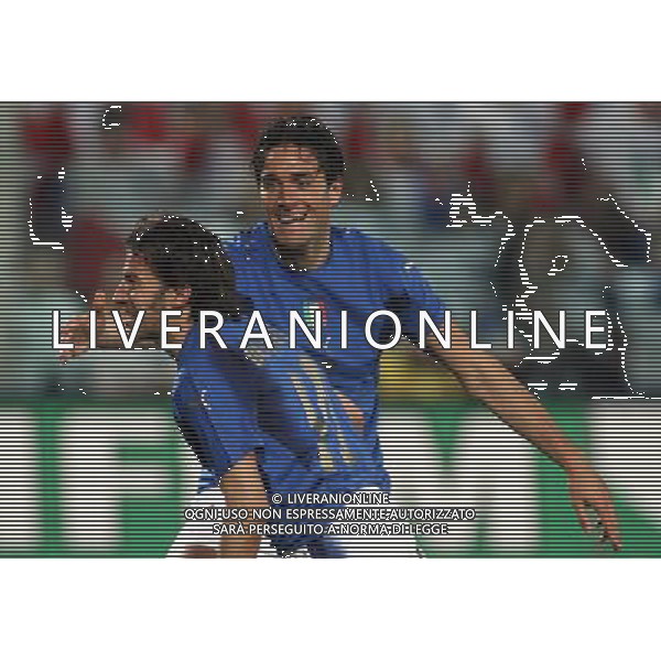 Firenze 01/03/2006 Italia-Germania Amichevole Nella foto: Gioia di Del Piero Alessandro dopo il gol del 4-0.* Ph Gianni Nucci/Agenzia Aldo Liverani