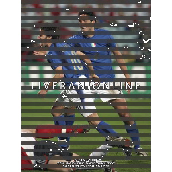 Firenze 01/03/2006 Italia-Germania Amichevole Nella foto: Gioia di Del Piero Alessandro dopo il gol del 4-0.* Ph Gianni Nucci/Agenzia Aldo Liverani