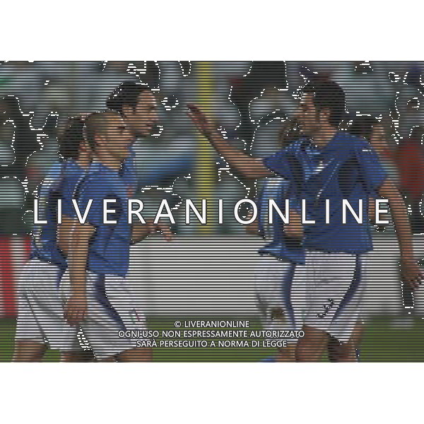 Firenze 01/03/2006 Italia-Germania Amichevole Nella foto: Gioia di Del Piero Alessandro dopo il gol del 4-0.* Ph Gianni Nucci/Agenzia Aldo Liverani