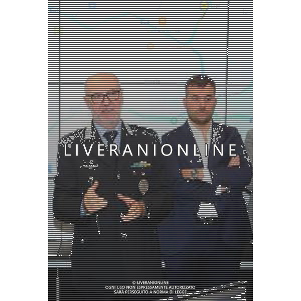 IMOLA 05 11 2025 conferenza stampa di presentazione della RIQUALIFICAZIONE DELLA CENTRALE OPERATIVA del Corpo Unico di Polizia Locale NELLA FOTO MASSIMILIANO GALLONI COMMANDANTE POLIZIA LOCALE DI IMOLA E SINDACO DI IMOLA MARCO PANIERI FOTO GIANNI SANNA-AG ALDO LIVERANI SAS