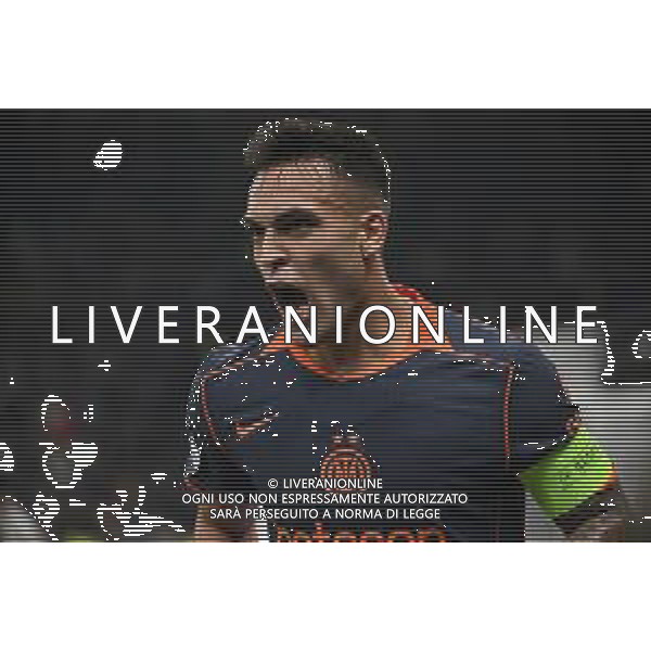 Inter vs Kairat Almaty nella foto Lautaro Martinez (Inter) esultanza dopo il gol dell\'1 a 0 Milano 05-11-2025 Stadio Giuseppe Meazza - San Siro Inter vs Kairat Almaty UEFA Champions League fase a girone unico - 4a giornata foto Roberto Garavaglia/Agenzia Aldo Liverani sas