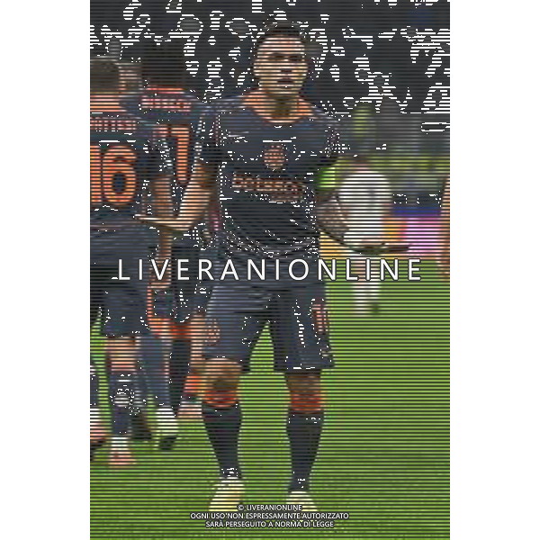 Inter vs Kairat Almaty nella foto Lautaro Martinez (Inter) esultanza dopo il gol dell\'1 a 0 Milano 05-11-2025 Stadio Giuseppe Meazza - San Siro Inter vs Kairat Almaty UEFA Champions League fase a girone unico - 4a giornata foto Roberto Garavaglia/Agenzia Aldo Liverani sas