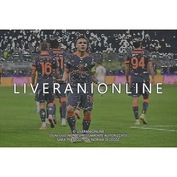 Inter vs Kairat Almaty nella foto Lautaro Martinez (Inter) esultanza dopo il gol dell\'1 a 0 Milano 05-11-2025 Stadio Giuseppe Meazza - San Siro Inter vs Kairat Almaty UEFA Champions League fase a girone unico - 4a giornata foto Roberto Garavaglia/Agenzia Aldo Liverani sas