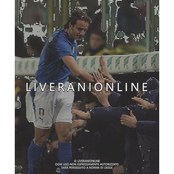 Firenze 01/03/2006 Italia-Germania Amichevole Nella foto: Gioia Gilardino Alberto dopo il gol del 1-0.* Ph Gianni Nucci/Agenzia Aldo Liverani