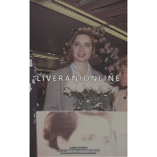 DIAP-RETROSPETTIVA ISABELLA ROSSELLINI ATTRICE NELLA FOTO ISABELLA ROSSELLINI A MILANO ALLA PRESENTAZIONE DEL NUOVO PROFOFUMO DELLA LANCOME “ TRESOR“ NELL\'ANNO 1991 AG ALDO LIVERANI SAS