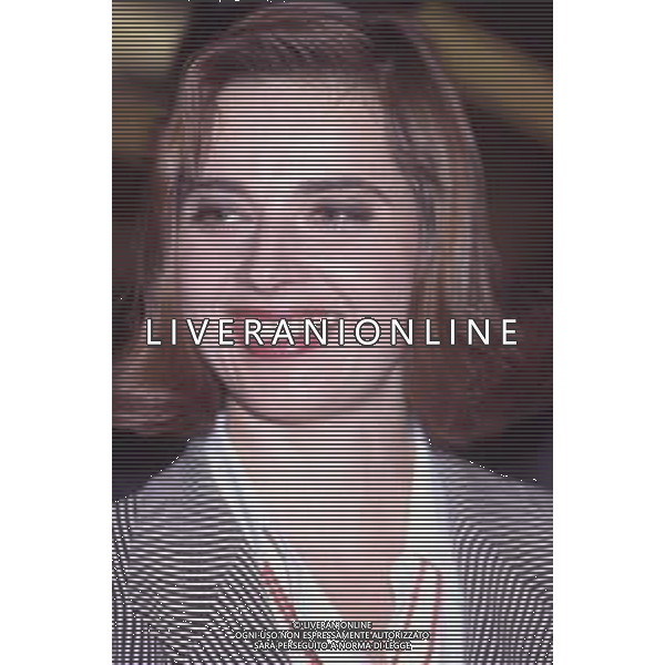 DIAP-RETROSPETTIVA ISABELLA ROSSELLINI ATTRICE NELLA FOTO ISABELLA ROSSELLINI A MILANO ALLA PRESENTAZIONE DEL NUOVO PROFOFUMO DELLA LANCOME “ TRESOR“ NELL\'ANNO 1991 AG ALDO LIVERANI SAS