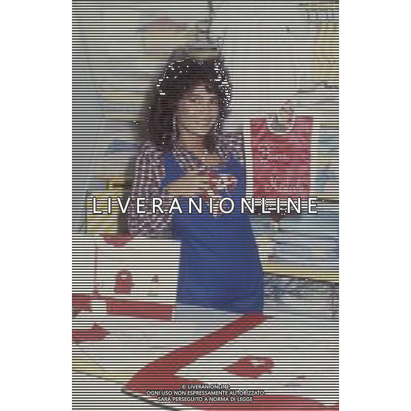 DIAP-RETROSPETTIVA ROBERTA MANFREDI ATTRICE NELLA FOTO ROBERTA MANFREDI A ROMA NELL\'ANNO 1986 FOTO EDGARDO DELLA SCORCIOSA-AG ALDO LIVERANI SAS