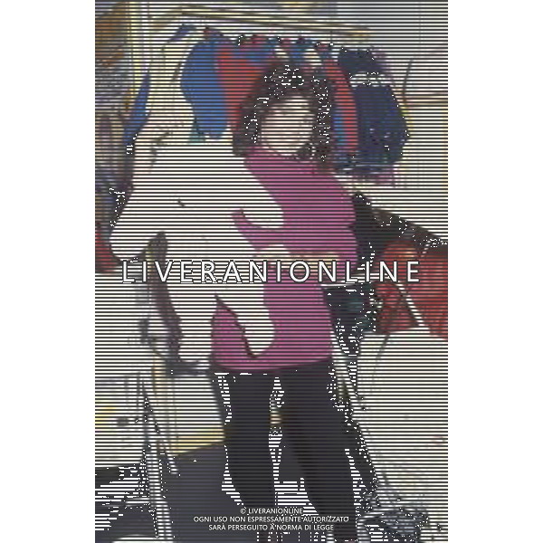 DIAP-RETROSPETTIVA ROBERTA MANFREDI ATTRICE NELLA FOTO ROBERTA MANFREDI A ROMA NELL\'ANNO 1986 FOTO EDGARDO DELLA SCORCIOSA-AG ALDO LIVERANI SAS