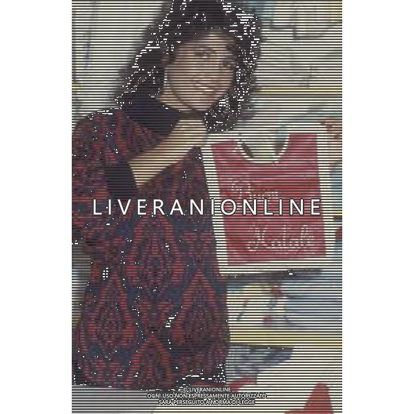 DIAP-RETROSPETTIVA ROBERTA MANFREDI ATTRICE NELLA FOTO ROBERTA MANFREDI A ROMA NELL\'ANNO 1986 FOTO EDGARDO DELLA SCORCIOSA-AG ALDO LIVERANI SAS