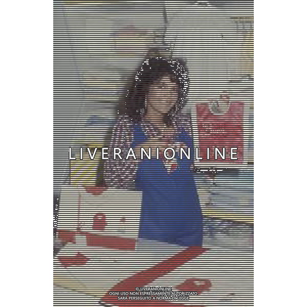 DIAP-RETROSPETTIVA ROBERTA MANFREDI ATTRICE NELLA FOTO ROBERTA MANFREDI A ROMA NELL\'ANNO 1986 FOTO EDGARDO DELLA SCORCIOSA-AG ALDO LIVERANI SAS