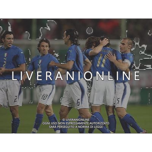 Firenze 01/03/2006 Italia-Germania Amichevole Nella foto: Gioia Gilardino Alberto dopo il gol del 1-0.* Ph Gianni Nucci/Agenzia Aldo Liverani