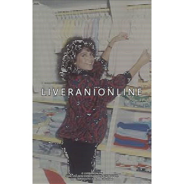 DIAP-RETROSPETTIVA ROBERTA MANFREDI ATTRICE NELLA FOTO ROBERTA MANFREDI A ROMA NELL\'ANNO 1986 FOTO EDGARDO DELLA SCORCIOSA-AG ALDO LIVERANI SAS