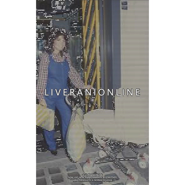 DIAP-RETROSPETTIVA ROBERTA MANFREDI ATTRICE NELLA FOTO ROBERTA MANFREDI A ROMA NELL\'ANNO 1986 FOTO EDGARDO DELLA SCORCIOSA-AG ALDO LIVERANI SAS