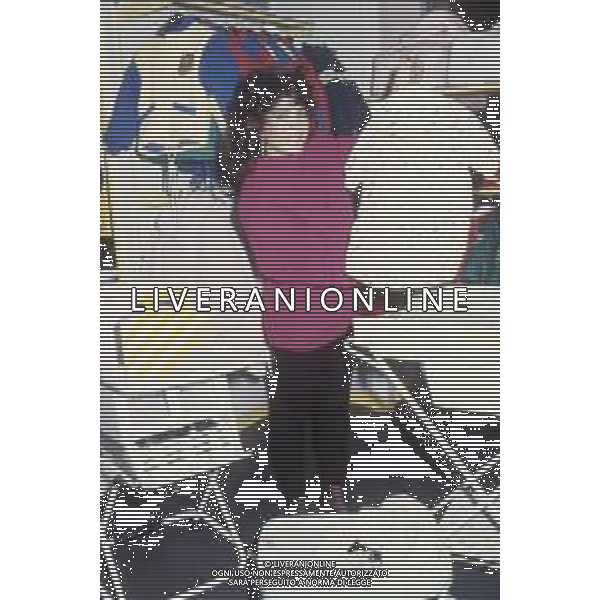 DIAP-RETROSPETTIVA ROBERTA MANFREDI ATTRICE NELLA FOTO ROBERTA MANFREDI A ROMA NELL\'ANNO 1986 FOTO EDGARDO DELLA SCORCIOSA-AG ALDO LIVERANI SAS