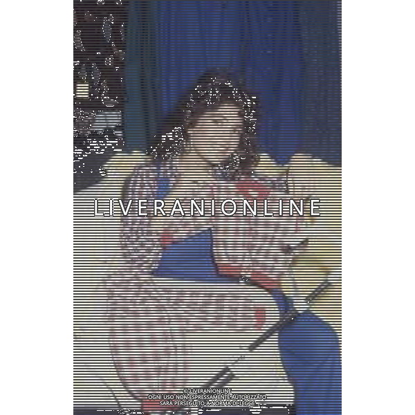 DIAP-RETROSPETTIVA ROBERTA MANFREDI ATTRICE NELLA FOTO ROBERTA MANFREDI A ROMA NELL\'ANNO 1986 FOTO EDGARDO DELLA SCORCIOSA-AG ALDO LIVERANI SAS