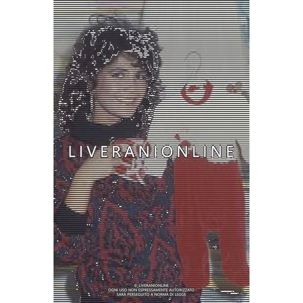 DIAP-RETROSPETTIVA ROBERTA MANFREDI ATTRICE NELLA FOTO ROBERTA MANFREDI A ROMA NELL\'ANNO 1986 FOTO EDGARDO DELLA SCORCIOSA-AG ALDO LIVERANI SAS