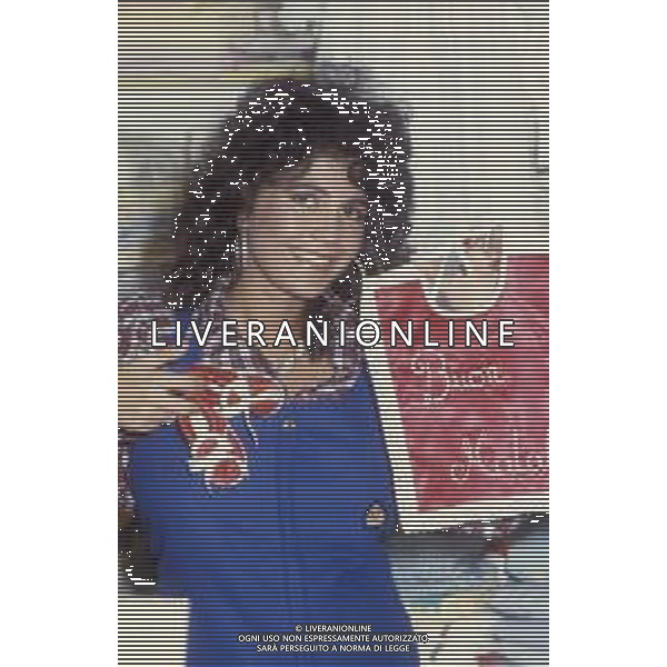 DIAP-RETROSPETTIVA ROBERTA MANFREDI ATTRICE NELLA FOTO ROBERTA MANFREDI A ROMA NELL\'ANNO 1986 FOTO EDGARDO DELLA SCORCIOSA-AG ALDO LIVERANI SAS