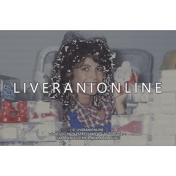 DIAP-RETROSPETTIVA ROBERTA MANFREDI ATTRICE NELLA FOTO ROBERTA MANFREDI A ROMA NELL\'ANNO 1986 FOTO EDGARDO DELLA SCORCIOSA-AG ALDO LIVERANI SAS