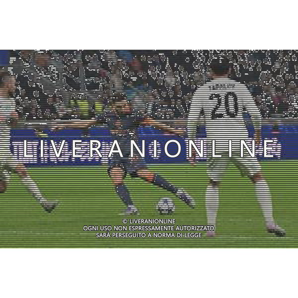 Inter vs Kairat Almaty nella foto Carlos Augusto (Inter) segna il gol del 2 a 1 Milano 05-11-2025 Stadio Giuseppe Meazza - San Siro Inter vs Kairat Almaty UEFA Champions League fase a girone unico - 4a giornata foto Roberto Garavaglia/Agenzia Aldo Liverani sas