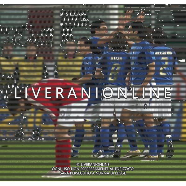 Firenze 01/03/2006 Italia-Germania Amichevole Nella foto: Gioia dopo il gol di Toni Luca.* Ph Gianni Nucci/Agenzia Aldo Liverani