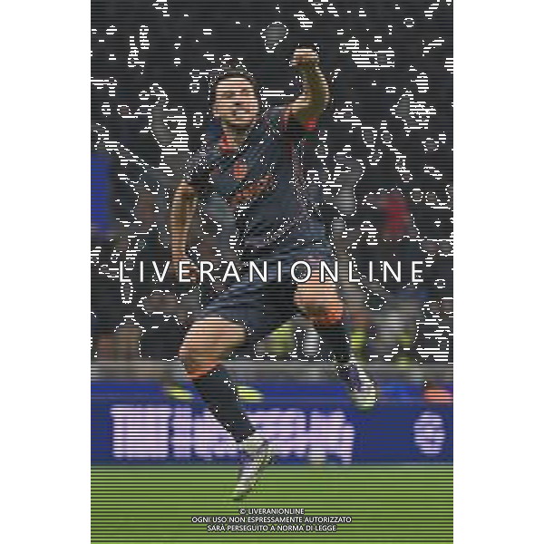 Inter vs Kairat Almaty nella foto Carlos Augusto (Inter) esultanza dopo il gol del 2 a 1 Milano 05-11-2025 Stadio Giuseppe Meazza - San Siro Inter vs Kairat Almaty UEFA Champions League fase a girone unico - 4a giornata foto Roberto Garavaglia/Agenzia Aldo Liverani sas