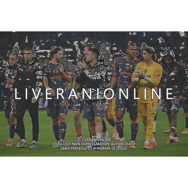 Inter vs Kairat Almaty nella foto esultanza finale Inter Milano 05-11-2025 Stadio Giuseppe Meazza - San Siro Inter vs Kairat Almaty UEFA Champions League fase a girone unico - 4a giornata foto Roberto Garavaglia/Agenzia Aldo Liverani sas