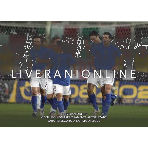 Firenze 01/03/2006 Italia-Germania Amichevole Nella foto: Gioia dopo il gol di Toni Luca.* Ph Gianni Nucci/Agenzia Aldo Liverani