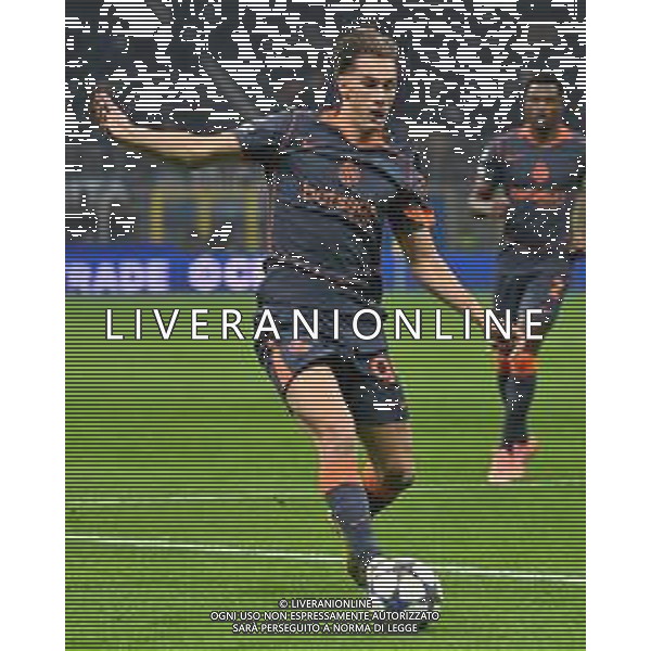 Inter vs Kairat Almaty nella foto Francesco Pio Esposito (Inter) Milano 05-11-2025 Stadio Giuseppe Meazza - San Siro Inter vs Kairat Almaty UEFA Champions League fase a girone unico - 4a giornata foto Roberto Garavaglia/Agenzia Aldo Liverani sas