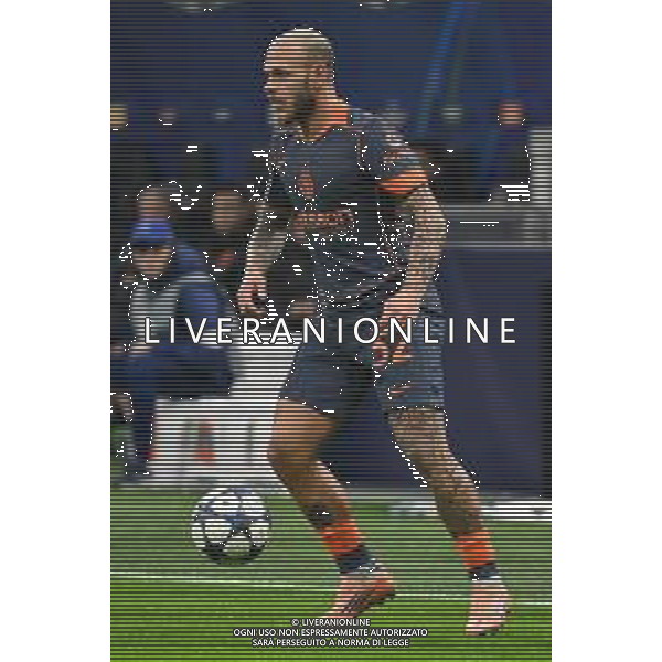 Inter vs Kairat Almaty nella foto Federico Dimarco (Inter) Milano 05-11-2025 Stadio Giuseppe Meazza - San Siro Inter vs Kairat Almaty UEFA Champions League fase a girone unico - 4a giornata foto Roberto Garavaglia/Agenzia Aldo Liverani sas