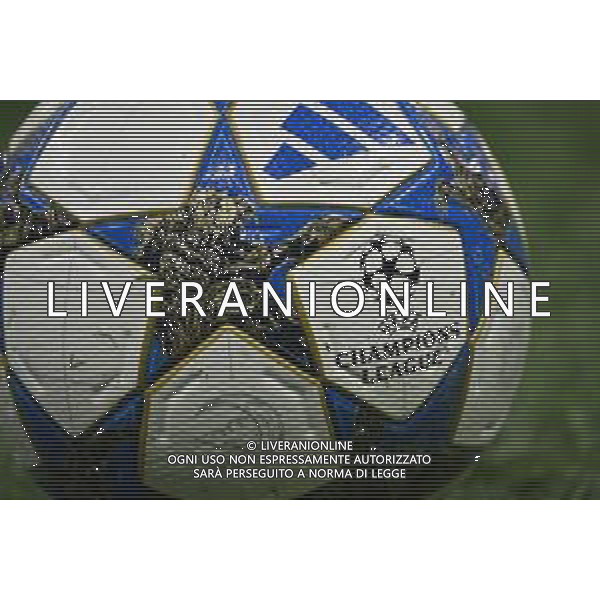 Inter vs Kairat Almaty nella foto il pallone delle gare della UEFA Champions League Milano 05-11-2025 Stadio Giuseppe Meazza - San Siro Inter vs Kairat Almaty UEFA Champions League fase a girone unico - 4a giornata foto Roberto Garavaglia/Agenzia Aldo Liverani sas