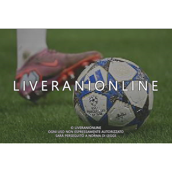 Inter vs Kairat Almaty nella foto il pallone delle gare della UEFA Champions League Milano 05-11-2025 Stadio Giuseppe Meazza - San Siro Inter vs Kairat Almaty UEFA Champions League fase a girone unico - 4a giornata foto Roberto Garavaglia/Agenzia Aldo Liverani sas