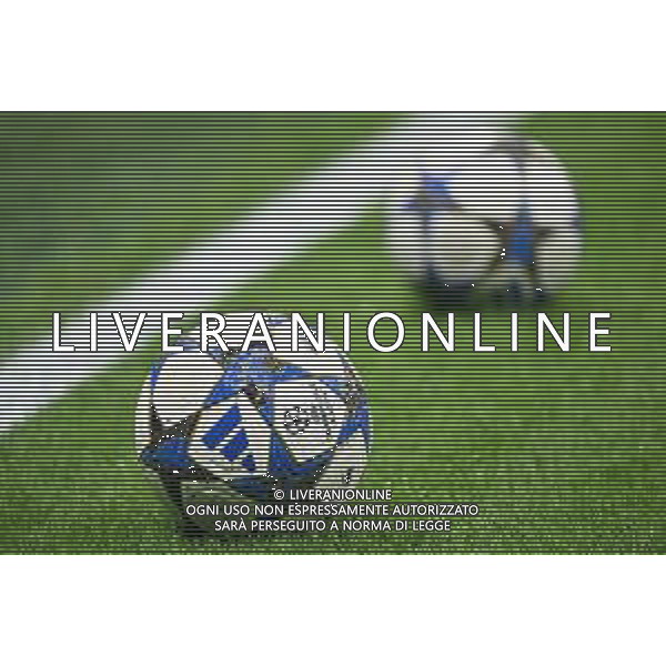 Inter vs Kairat Almaty nella foto il pallone delle gare della UEFA Champions League Milano 05-11-2025 Stadio Giuseppe Meazza - San Siro Inter vs Kairat Almaty UEFA Champions League fase a girone unico - 4a giornata foto Roberto Garavaglia/Agenzia Aldo Liverani sas