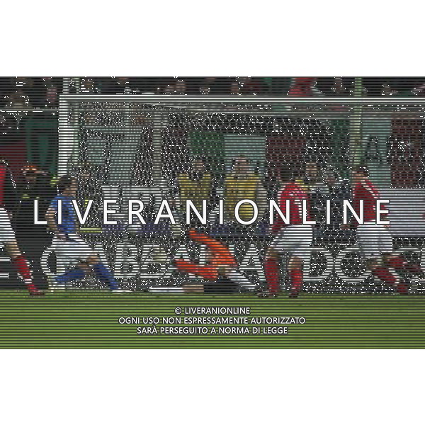 Firenze 01/03/2006 Italia-Germania Amichevole Nella foto: Il gol di Gilardino Alberto del 1-0.* Ph Gianni Nucci/Agenzia Aldo Liverani