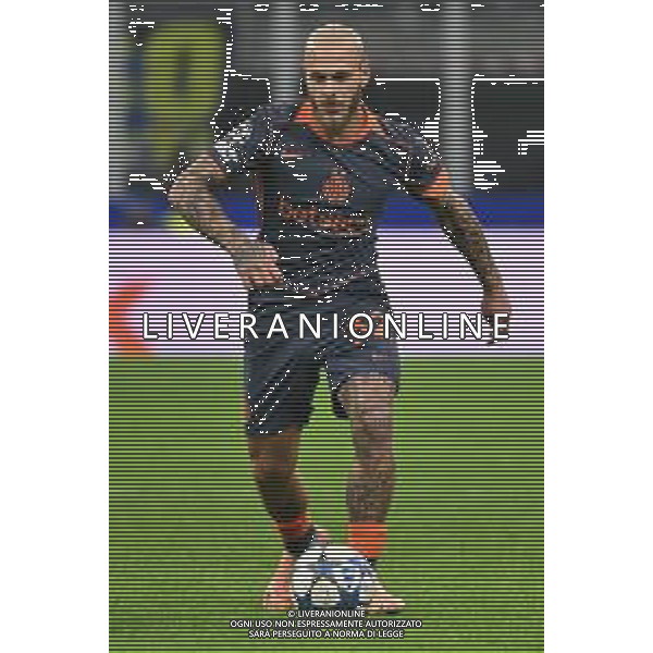 Inter vs Kairat Almaty nella foto Federico Dimarco (Inter) Milano 05-11-2025 Stadio Giuseppe Meazza - San Siro Inter vs Kairat Almaty UEFA Champions League fase a girone unico - 4a giornata foto Roberto Garavaglia/Agenzia Aldo Liverani sas