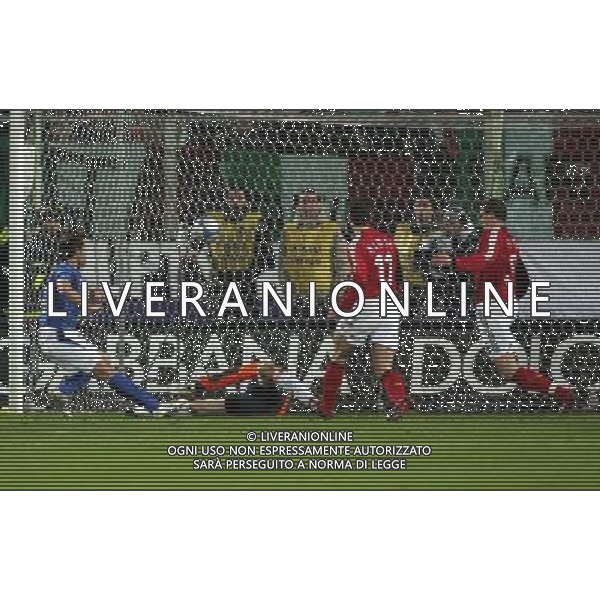 Firenze 01/03/2006 Italia-Germania Amichevole Nella foto: Il gol di Gilardino Alberto del 1-0.* Ph Gianni Nucci/Agenzia Aldo Liverani