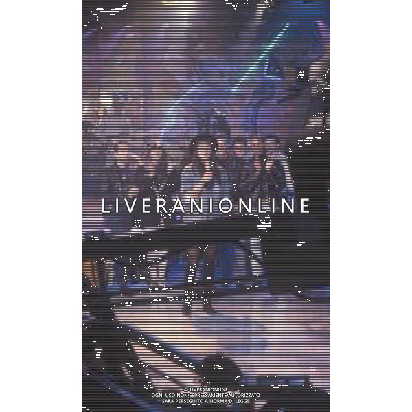DIAP-RETROSPETTIVA KAY SANDVIK CONDUTTRICE TELEVISIVA E RADIOFONICA NELLA FOTO KAY SANDVIK A “DISCORING “ NELL\'ANNO 1990 AG ALDO LIVERANI SAS