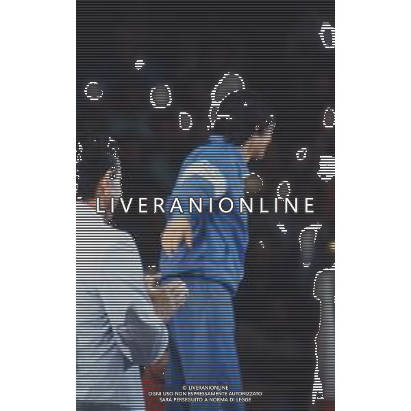 DIAP-RETROSPETTIVA VINCENZO MAENZA LOTTATORE NELLA FOTO VINCENZO MAENZA PARTECIPA ALLE OLIMPIADI DI LOS ANGELES 1984 ARCHIVIO DFP-AG ALDO LIVERANI SAS