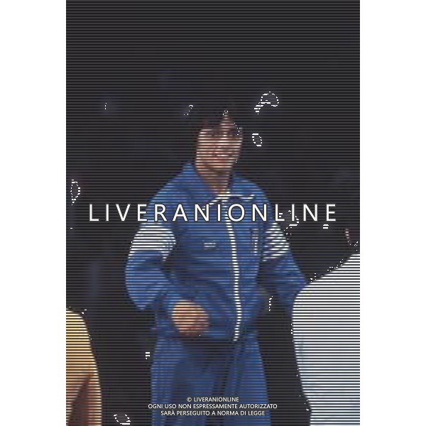 DIAP-RETROSPETTIVA VINCENZO MAENZA LOTTATORE NELLA FOTO VINCENZO MAENZA PARTECIPA ALLE OLIMPIADI DI LOS ANGELES 1984 ARCHIVIO DFP-AG ALDO LIVERANI SAS