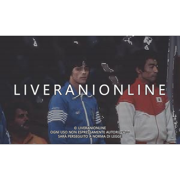 DIAP-RETROSPETTIVA VINCENZO MAENZA LOTTATORE NELLA FOTO VINCENZO MAENZA PARTECIPA ALLE OLIMPIADI DI LOS ANGELES 1984 ARCHIVIO DFP-AG ALDO LIVERANI SAS