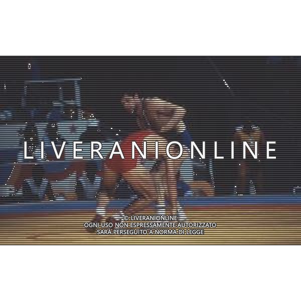 DIAP-RETROSPETTIVA VINCENZO MAENZA LOTTATORE NELLA FOTO VINCENZO MAENZA PARTECIPA ALLE OLIMPIADI DI LOS ANGELES 1984 ARCHIVIO DFP-AG ALDO LIVERANI SAS