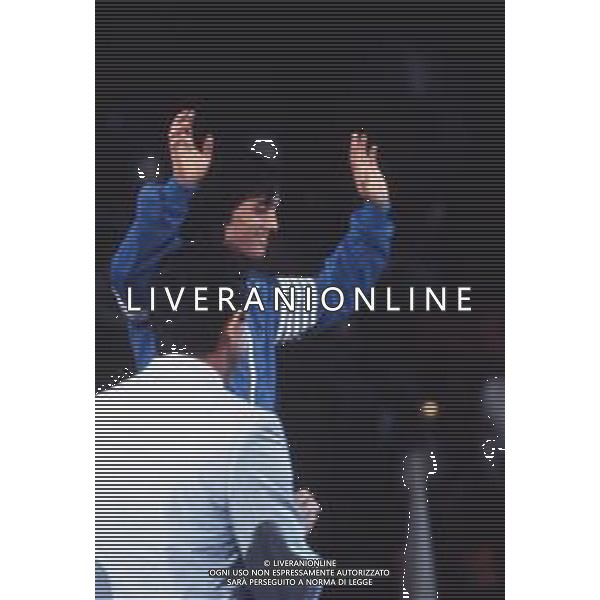 DIAP-RETROSPETTIVA VINCENZO MAENZA LOTTATORE NELLA FOTO VINCENZO MAENZA PARTECIPA ALLE OLIMPIADI DI LOS ANGELES 1984 ARCHIVIO DFP-AG ALDO LIVERANI SAS