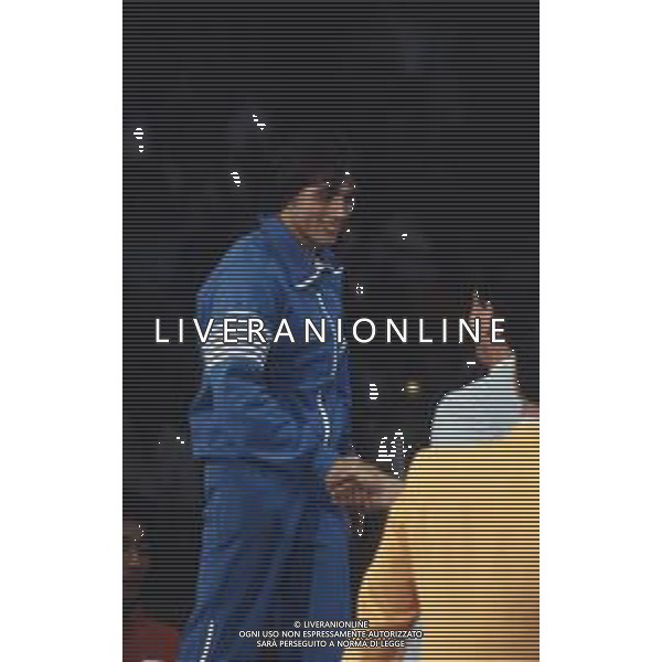 DIAP-RETROSPETTIVA VINCENZO MAENZA LOTTATORE NELLA FOTO VINCENZO MAENZA PARTECIPA ALLE OLIMPIADI DI LOS ANGELES 1984 ARCHIVIO DFP-AG ALDO LIVERANI SAS