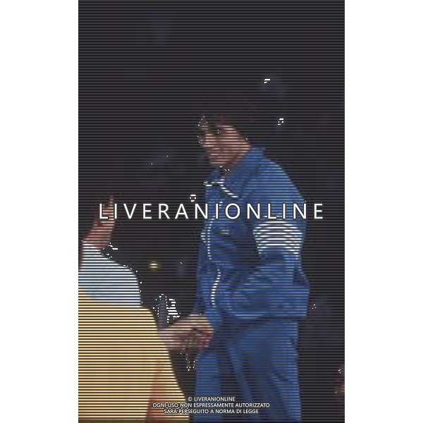 DIAP-RETROSPETTIVA VINCENZO MAENZA LOTTATORE NELLA FOTO VINCENZO MAENZA PARTECIPA ALLE OLIMPIADI DI LOS ANGELES 1984 ARCHIVIO DFP-AG ALDO LIVERANI SAS