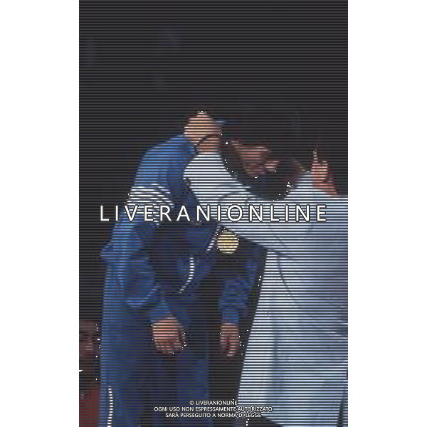 DIAP-RETROSPETTIVA VINCENZO MAENZA LOTTATORE NELLA FOTO VINCENZO MAENZA PARTECIPA ALLE OLIMPIADI DI LOS ANGELES 1984 ARCHIVIO DFP-AG ALDO LIVERANI SAS