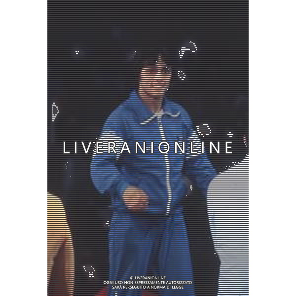 DIAP-RETROSPETTIVA VINCENZO MAENZA LOTTATORE NELLA FOTO VINCENZO MAENZA PARTECIPA ALLE OLIMPIADI DI LOS ANGELES 1984 ARCHIVIO DFP-AG ALDO LIVERANI SAS